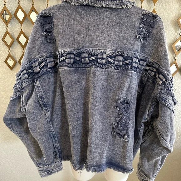 Oli & Hali Blue Oversized Jean Jacket - Picture 4 of 6